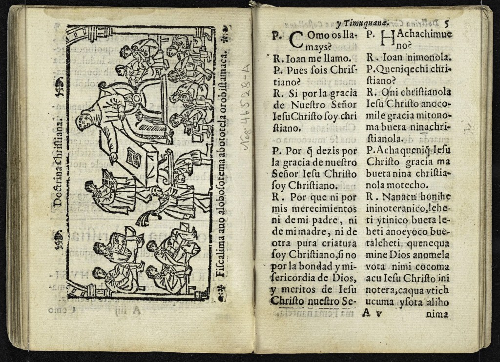 Cathecismo y breve exposicion de la doctrina Christiana. : Muy util y necessaria, asi para los Españoles como para los Naturales, en lengua Castellana y Timuquana. Mexico City: Pedro Balli. for C. Adriano Cesar, 1612